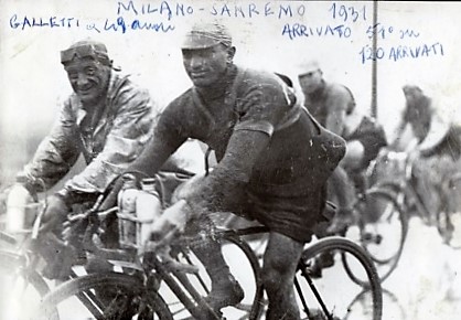 1930 - Carlo Galetti, di nuovo in corsa alla Milano-Sanremo.